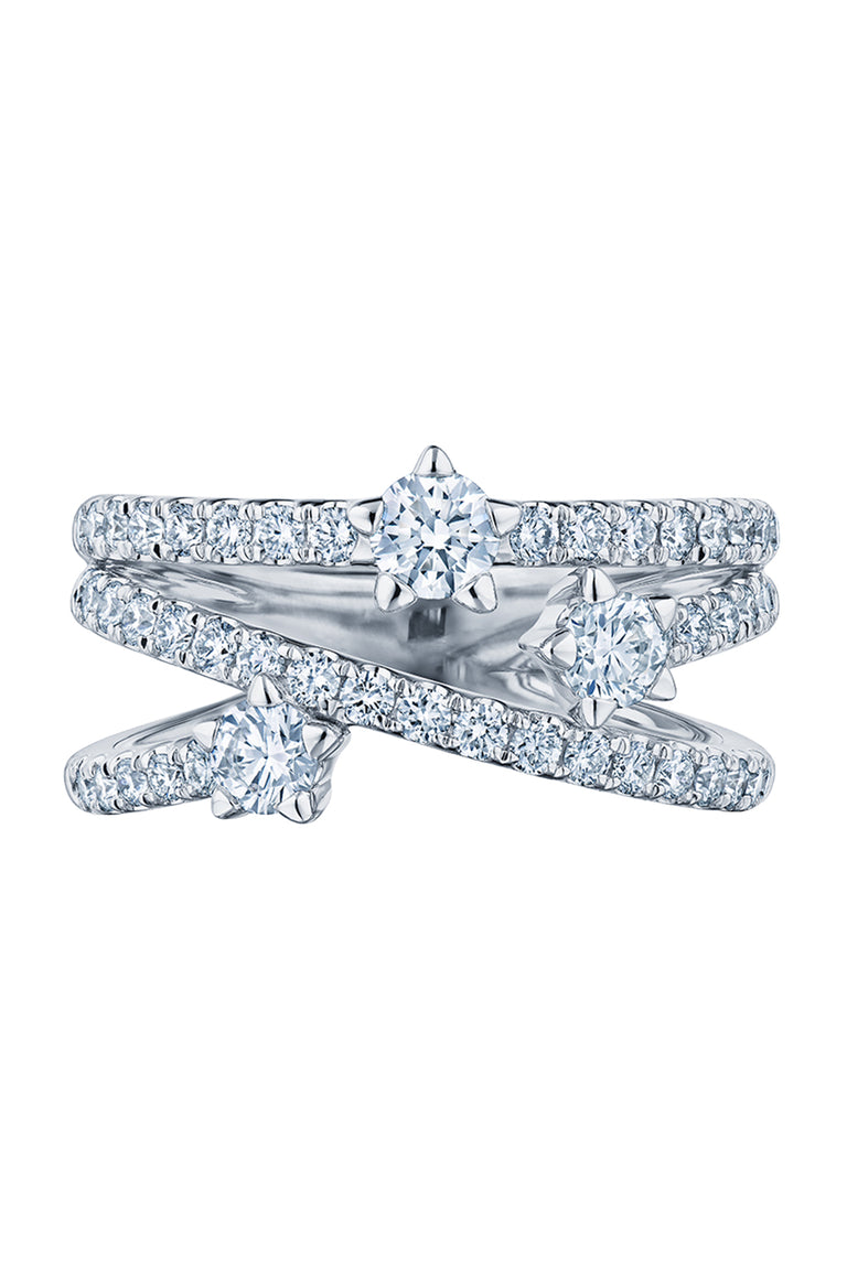Diamond Star Set Starry Night Ring