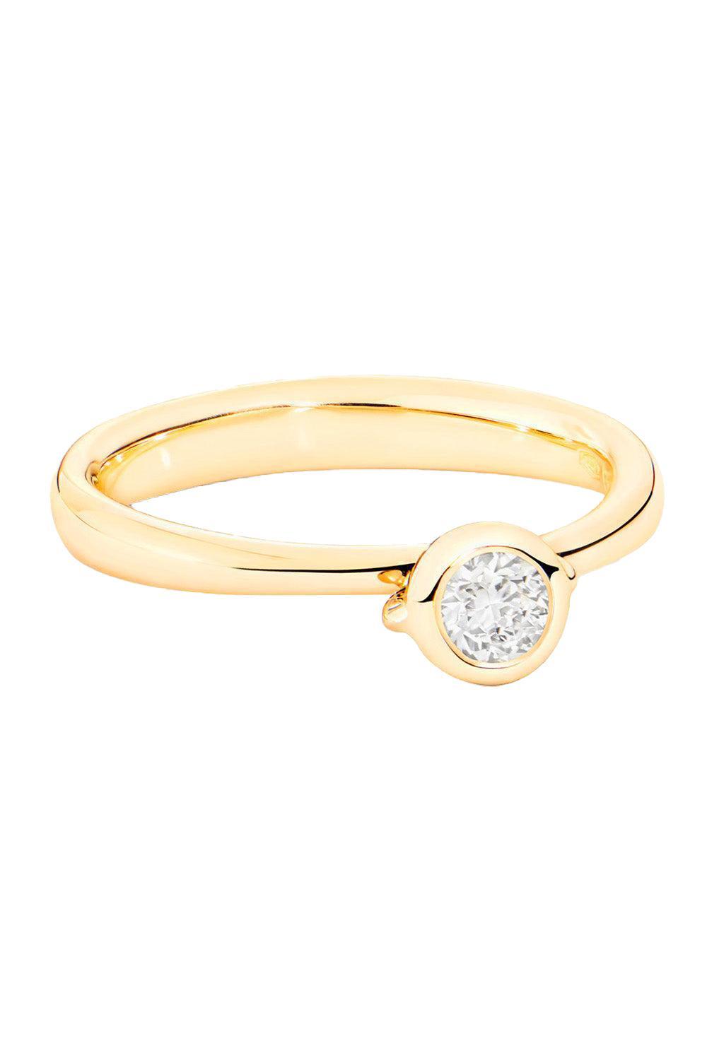 Diamond Solitaire Bouton Ring-YELLOW GOLD-6.75-JEWELRYFINE JEWELRING-TAMARA COMOLLI