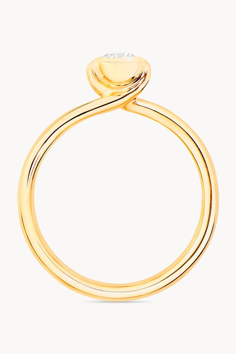 Diamond Solitaire Bouton Ring-YELLOW GOLD-6.75-JEWELRYFINE JEWELRING-TAMARA COMOLLI