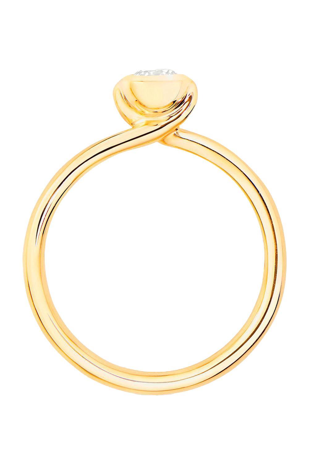 Diamond Solitaire Bouton Ring-YELLOW GOLD-6.75-JEWELRYFINE JEWELRING-TAMARA COMOLLI