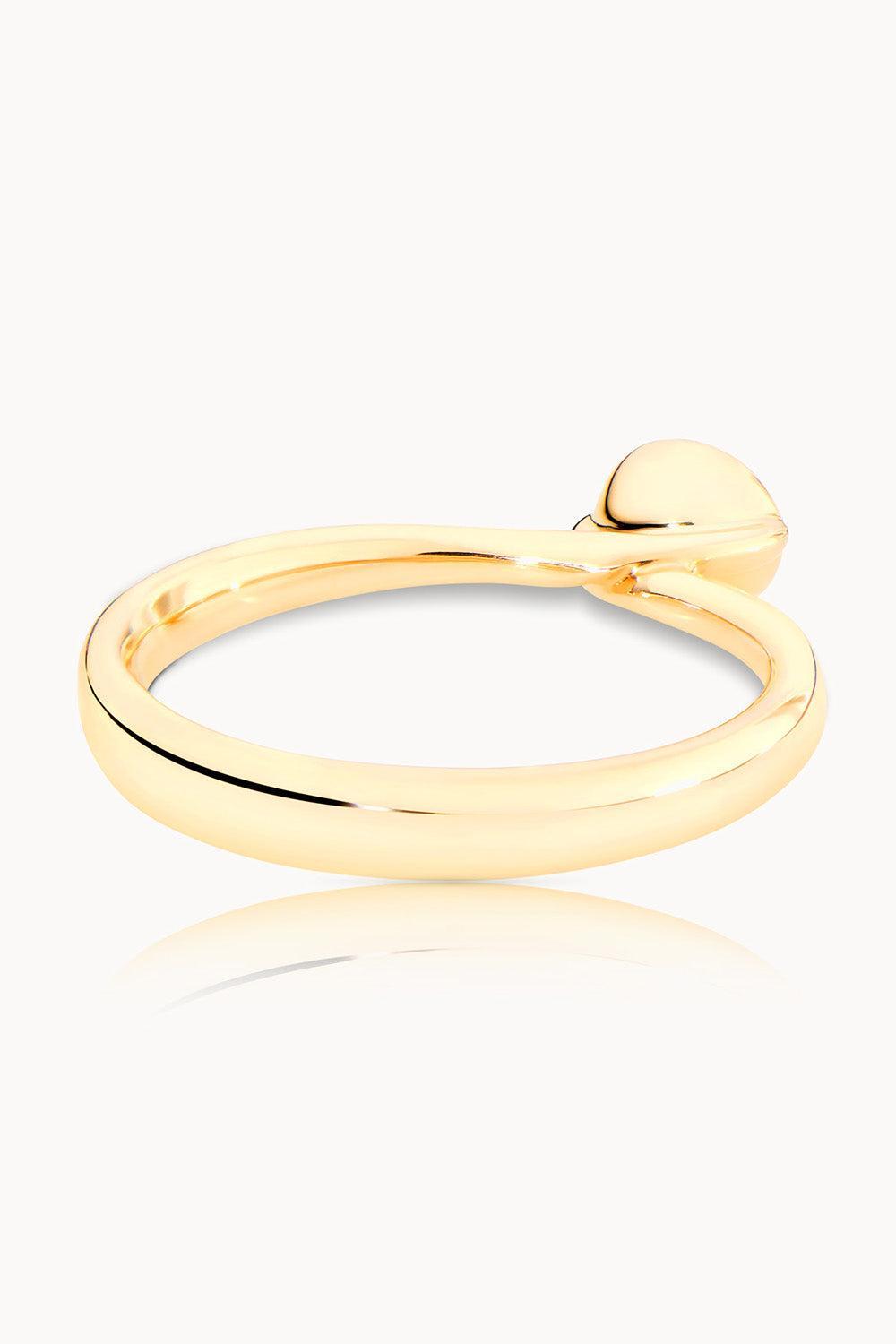 Diamond Solitaire Bouton Ring-YELLOW GOLD-6.75-JEWELRYFINE JEWELRING-TAMARA COMOLLI