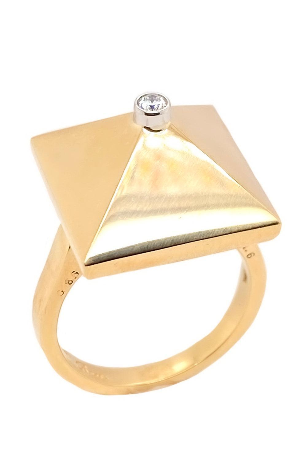 Diamond Accent Large Piramide Ring