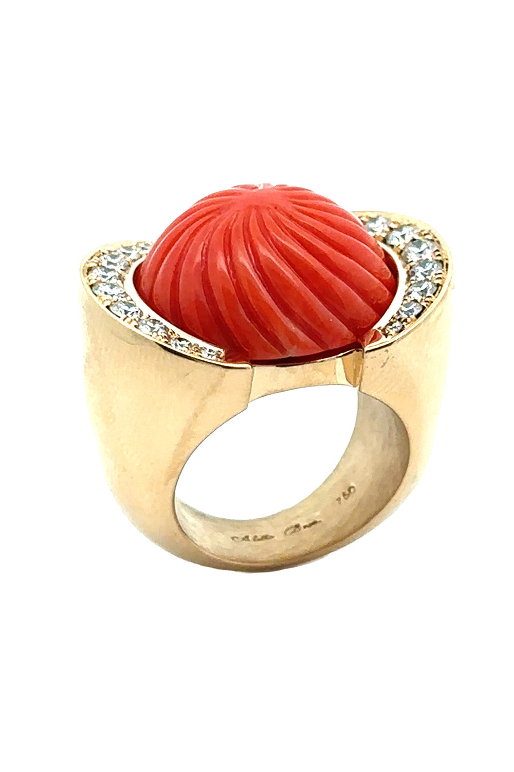 Coral Diamond Corallo Ring