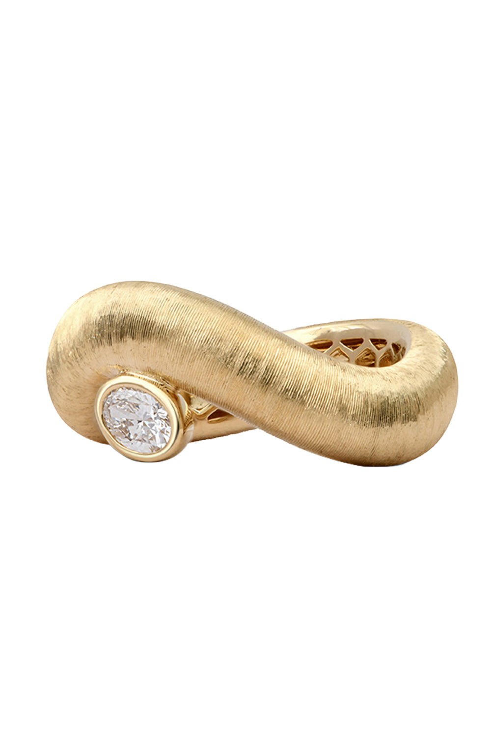 Diamond Oval Illusion Brunch Ring