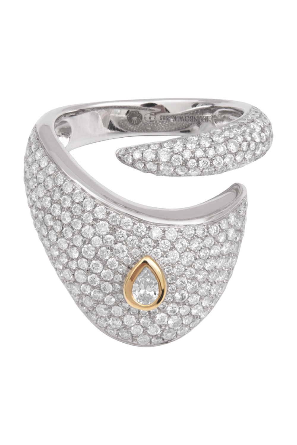 Diamond Pave Dune Ring