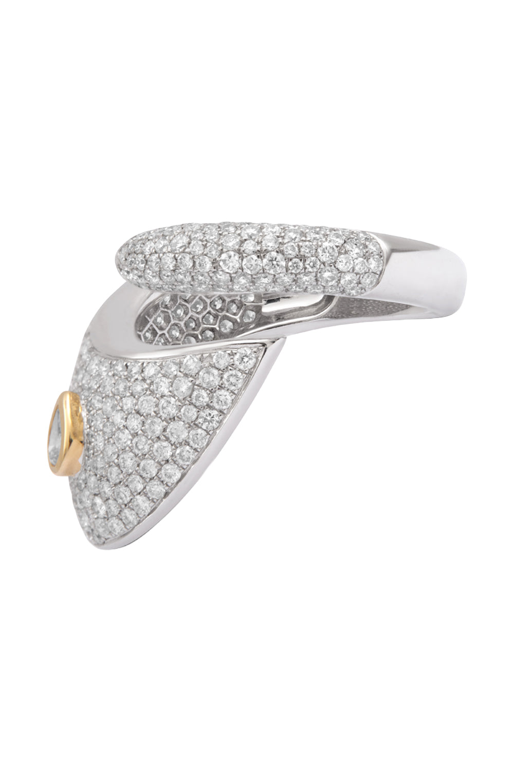 Diamond Pave Dune Ring