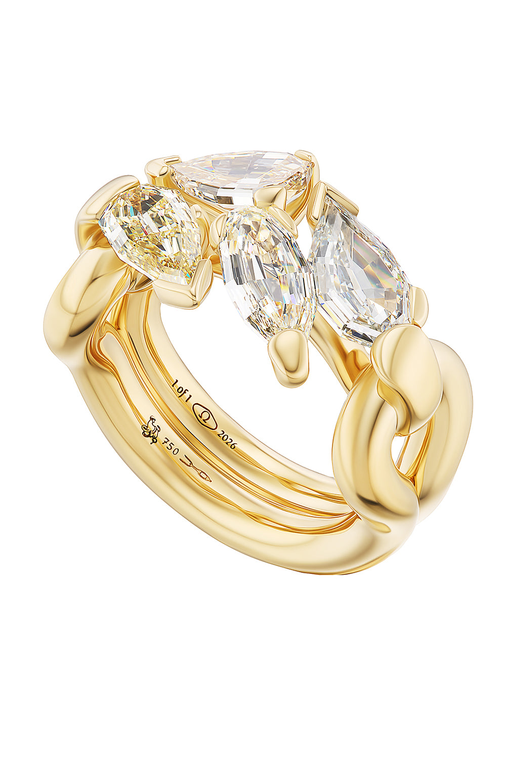 Diamond Cluster Mantle Ring