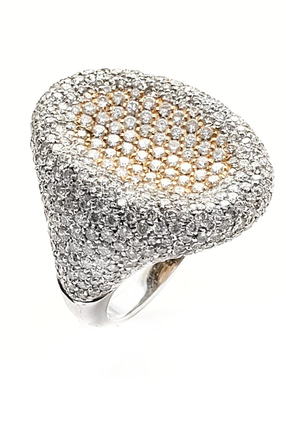 Diamond Shield Ring-WHITE GOLD-7-JEWELRYFINE JEWELRING-ANDREOLI