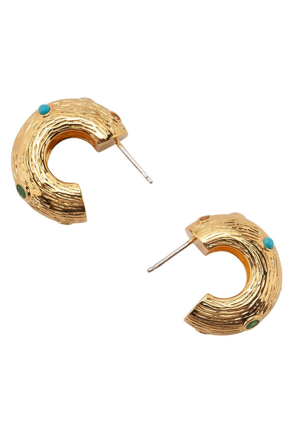 Kahlo Hoop Earrings-YELLOW-JEWELRYBOUTIQUEEARRING-LIZZIE FORTUNATO
