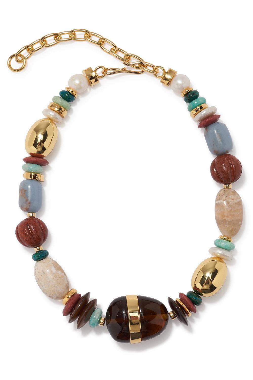 Mojave Kona Collar Necklace-GREEN-JEWELRYBOUTIQUENECKLACE O-LIZZIE FORTUNATO