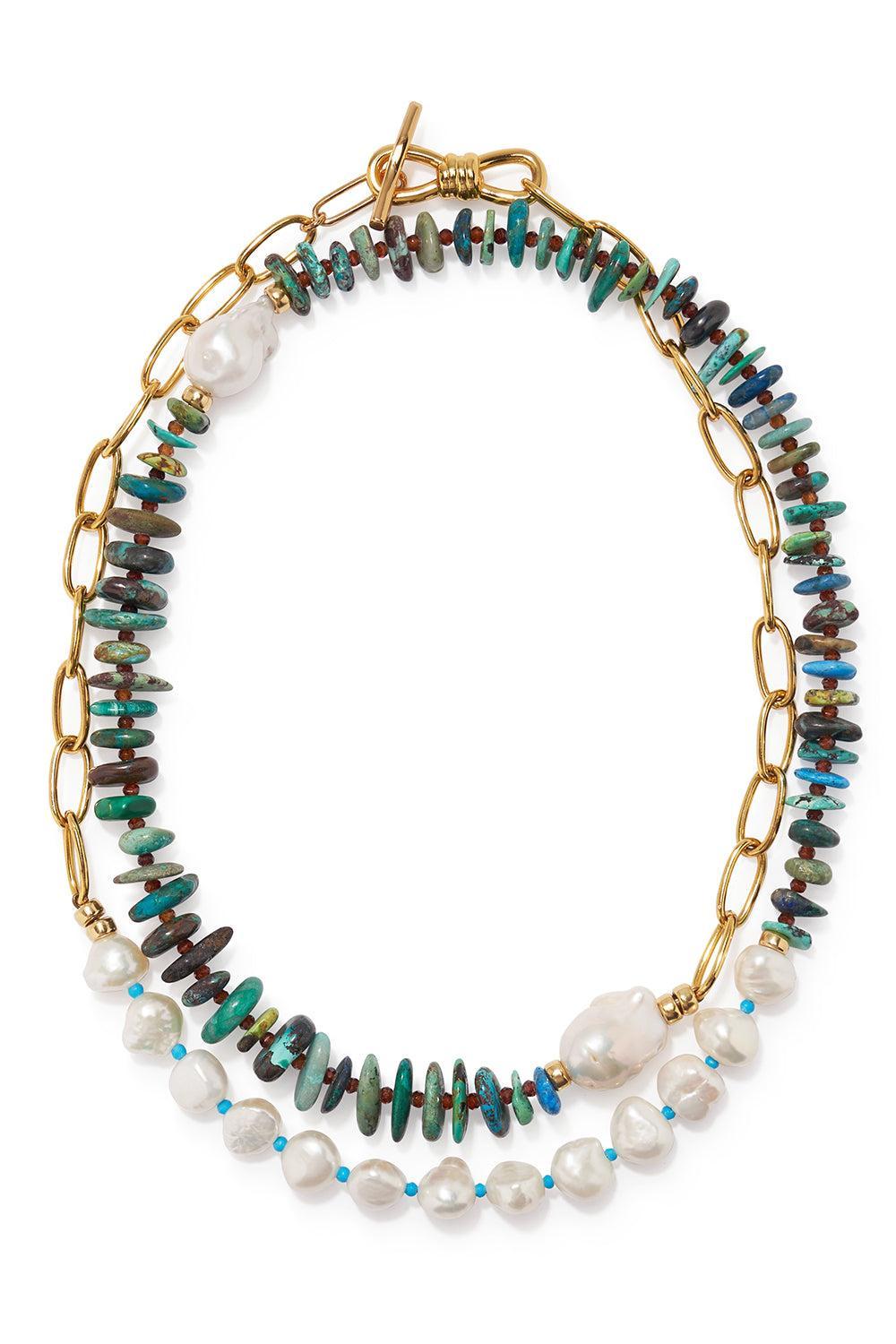 Pine Porto Covo Necklace-GREEN-JEWELRYBOUTIQUEBRACELET O-LIZZIE FORTUNATO