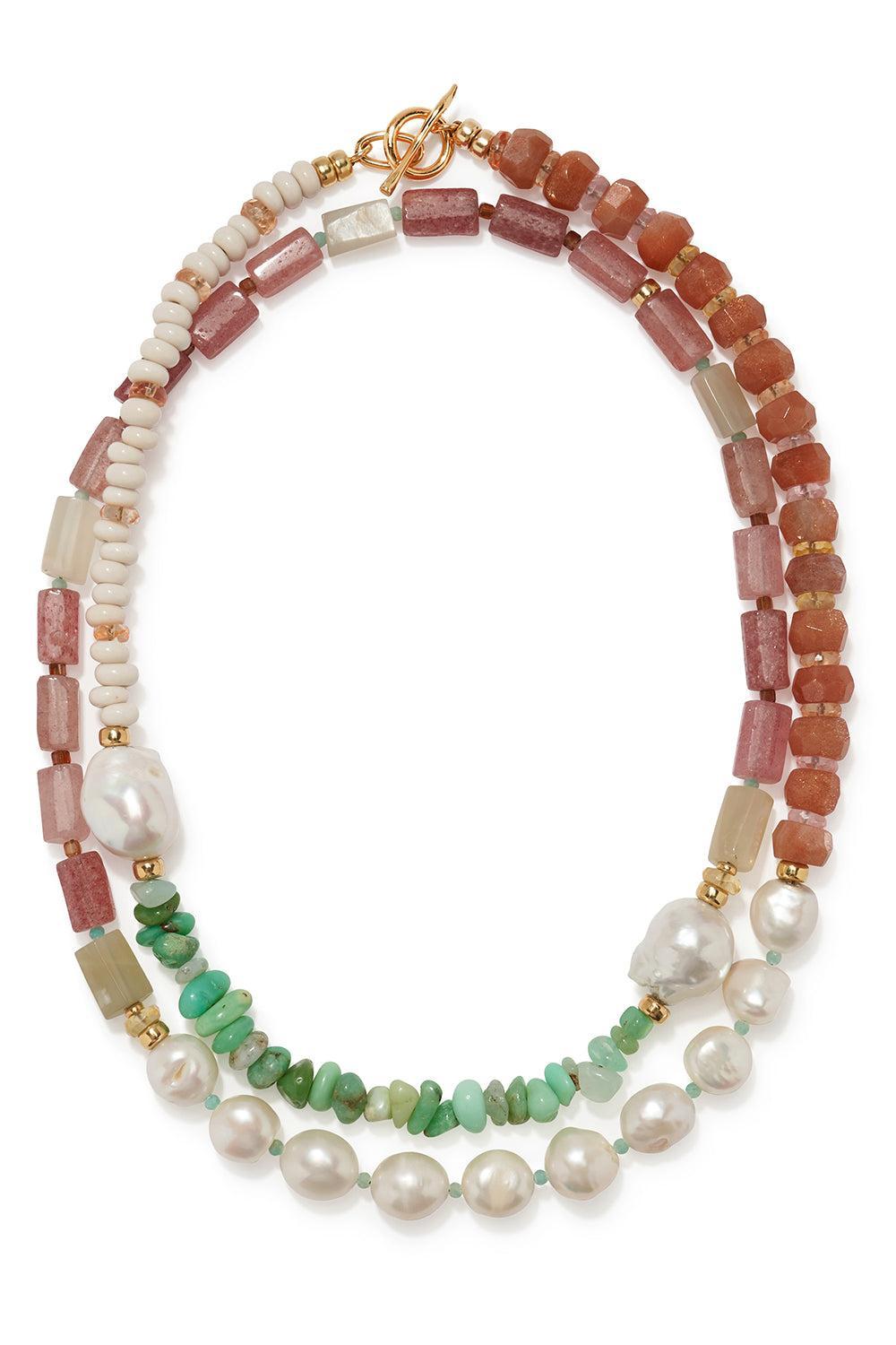 Cactus Rose Cabana Necklace-PINK-JEWELRYBOUTIQUENECKLACE O-LIZZIE FORTUNATO