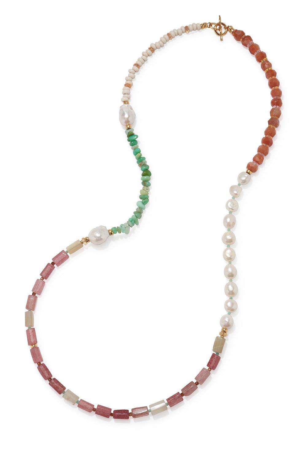 Cactus Rose Cabana Necklace-PINK-JEWELRYBOUTIQUENECKLACE O-LIZZIE FORTUNATO