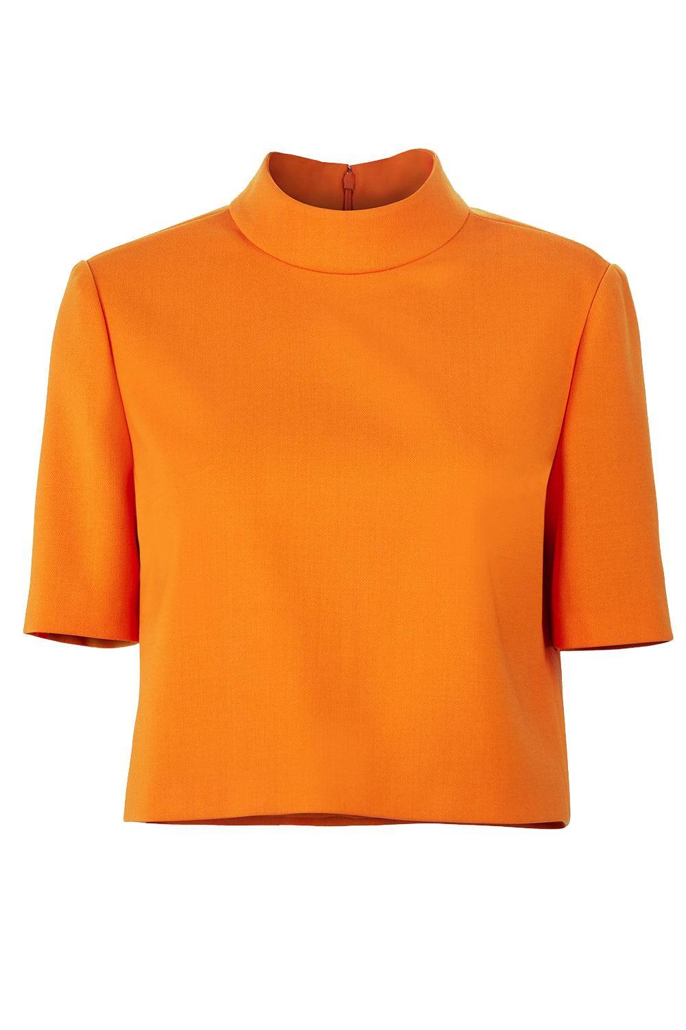 Mock Neck Crop Top-TIGERLIL-4-CLOTHINGTOPKNITS-CAROLINA HERRERA