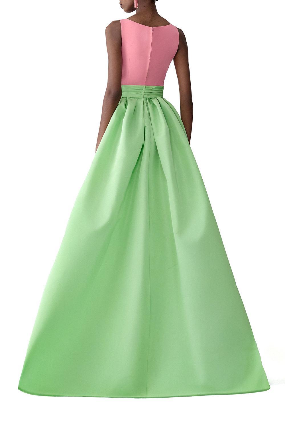 Boat Neck Column Gown-POMELOML-4-CLOTHINGDRESSGOWN-CAROLINA HERRERA