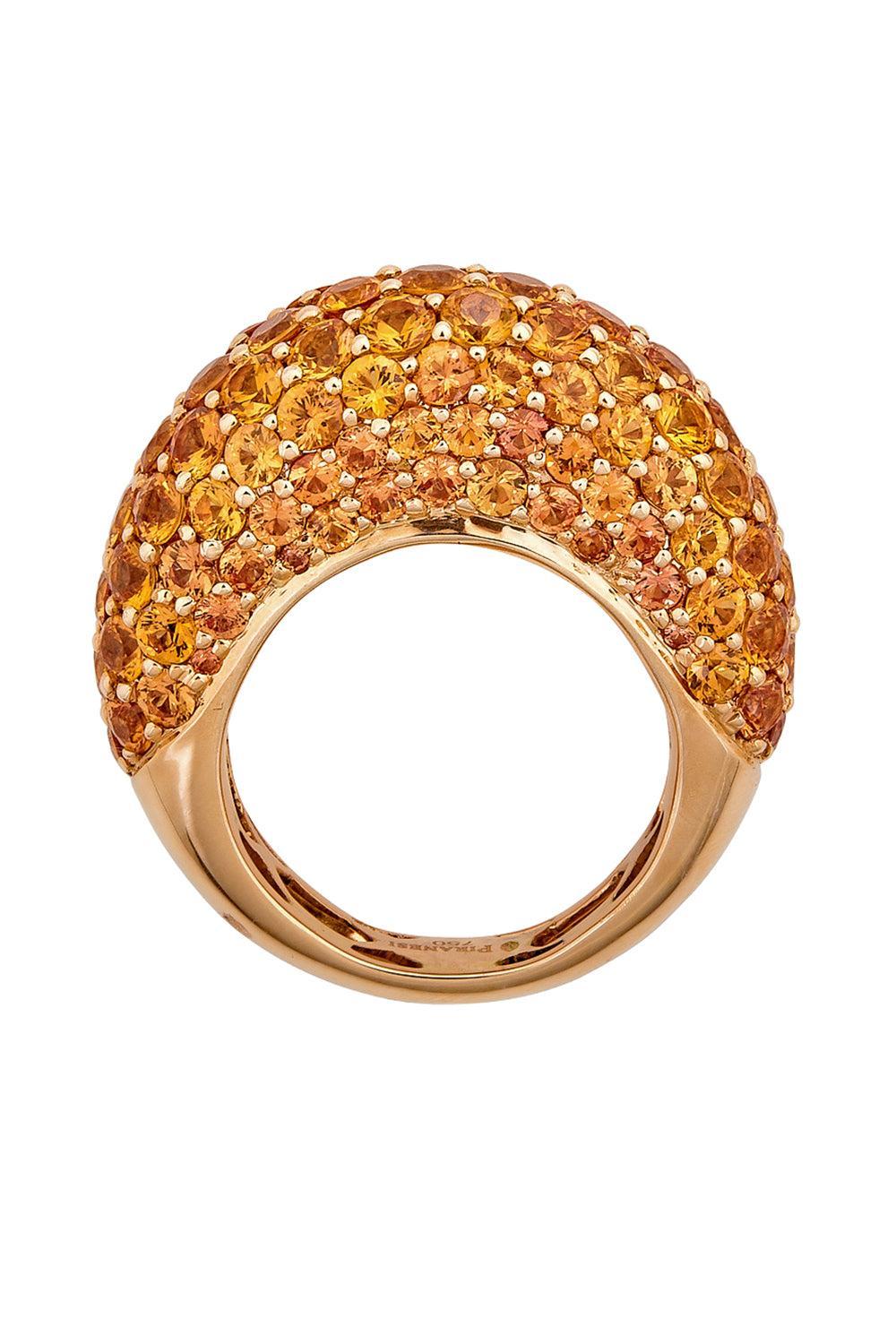 Orange Sapphire Ring-ROSE GOLD-8.75-JEWELRYFINE JEWELRING-PIRANESI