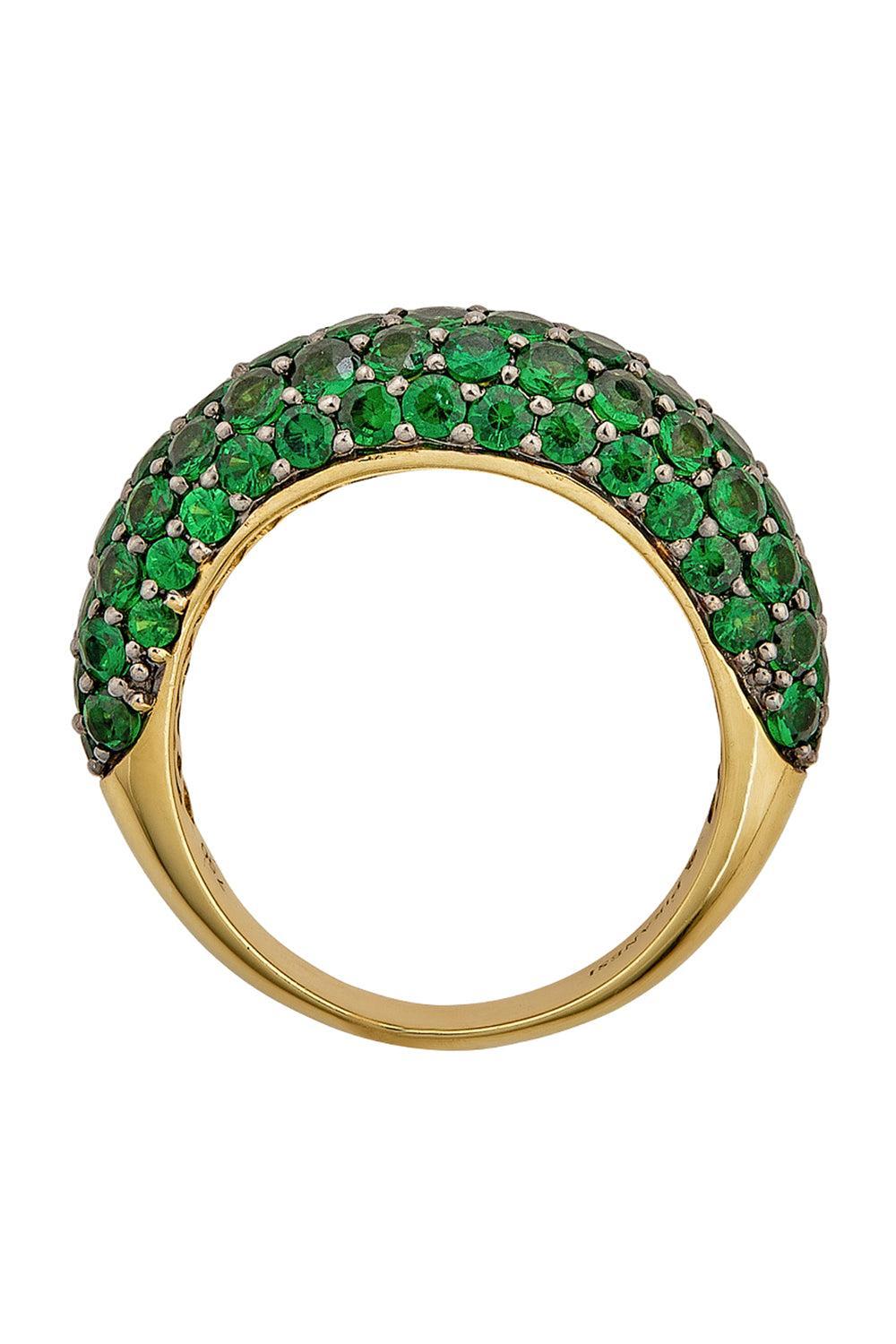 Tsavorite Ring-YELLOW GOLD-7-JEWELRYFINE JEWELRING-PIRANESI