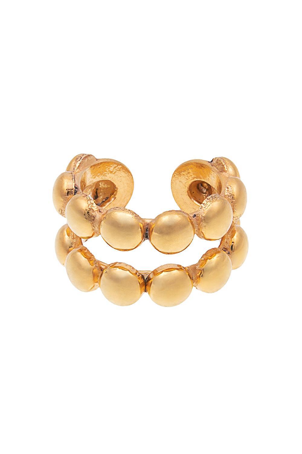 Dots Double Ring-YELLOW-6.5-JEWELRYBOUTIQUERING-SYLVIA TOLEDANO