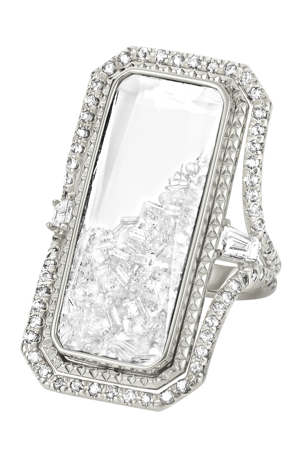 Diamond Shaker Cocktail Ring
