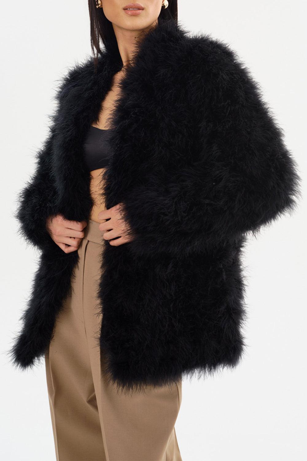 Rabea Jacket - Black-BLACK-XS-CLOTHINGJACKETCASUAL-LAMARQUE