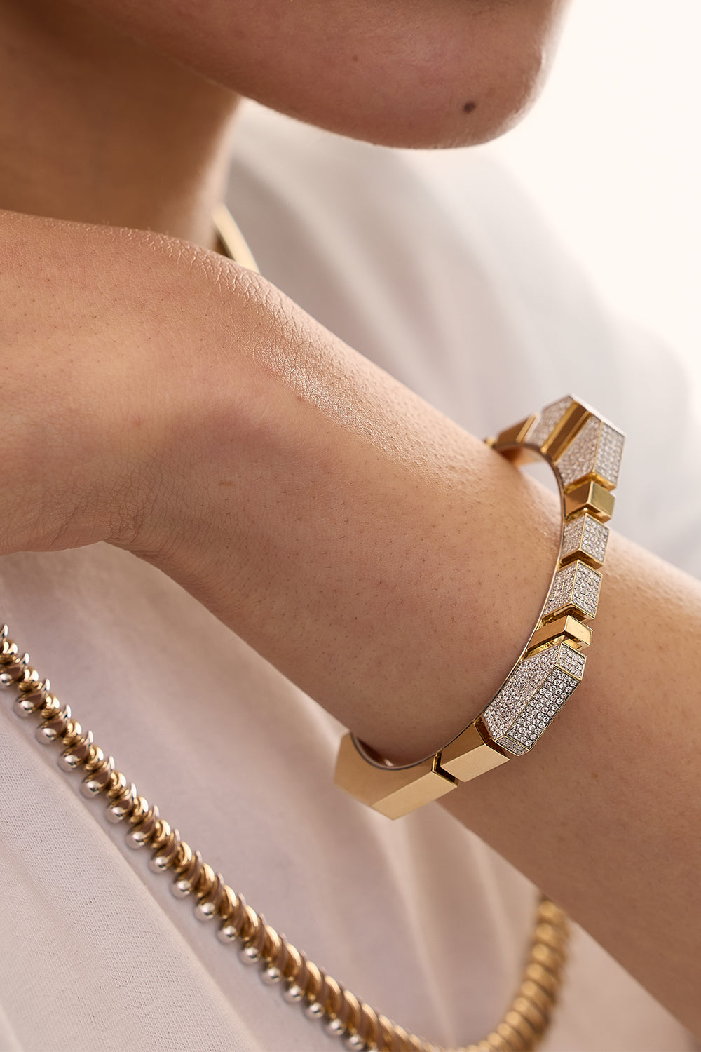 Diamond Full Pave Bold Bracelet