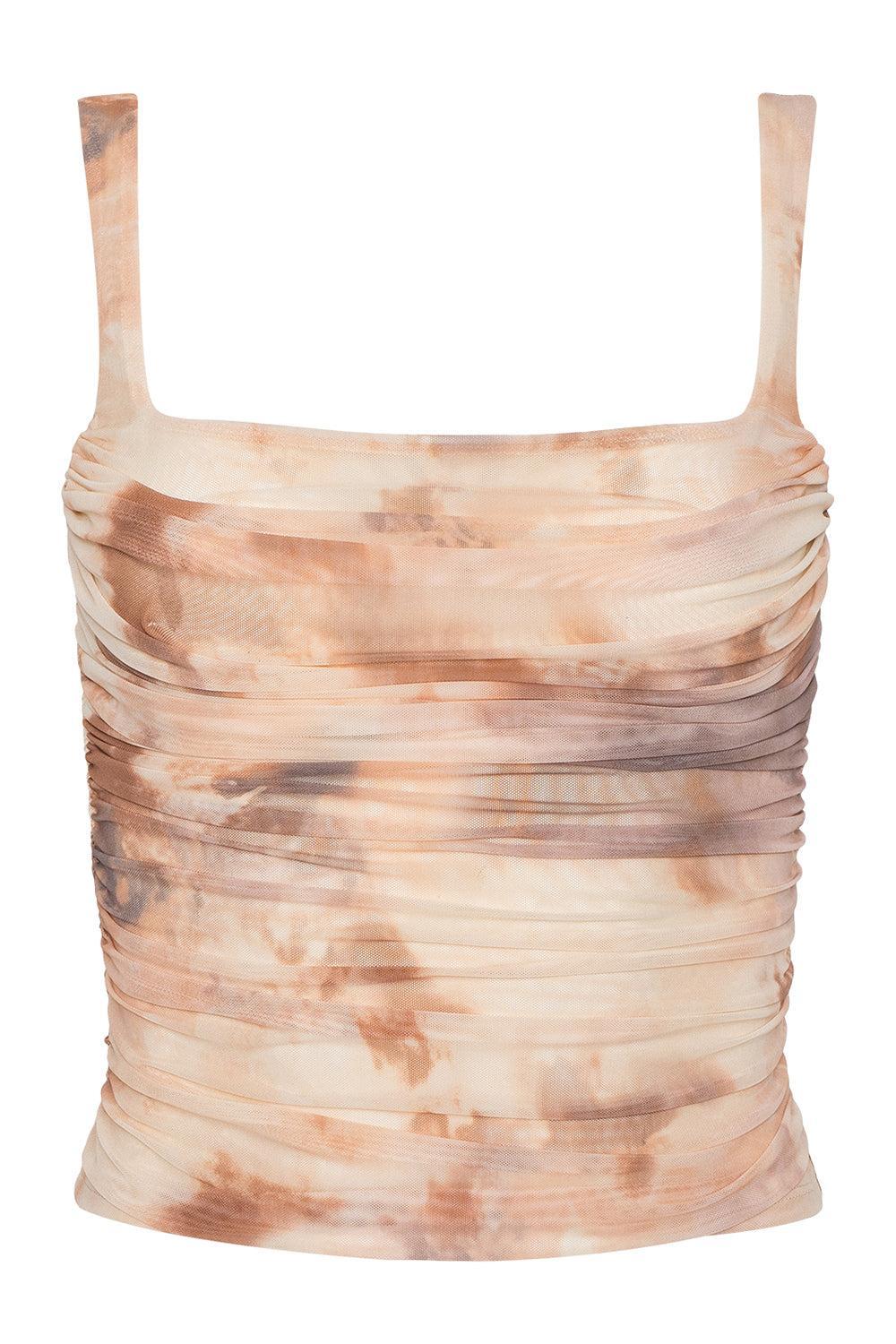 Rasha Shirred Tank-NOVELTY-XS-CLOTHINGTOPTANK-L'AGENCE