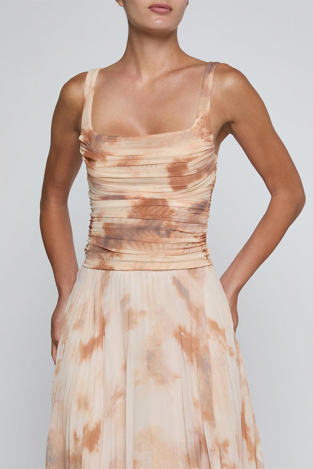 Rasha Shirred Tank-NOVELTY-XS-CLOTHINGTOPTANK-L'AGENCE
