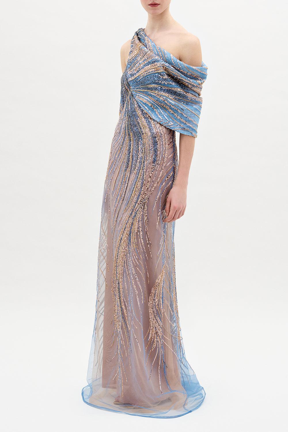 Rayo De Luna Sequin Gown-BLUESHDW-S-CLOTHINGDRESSGOWN-SILVIA TCHERASSI