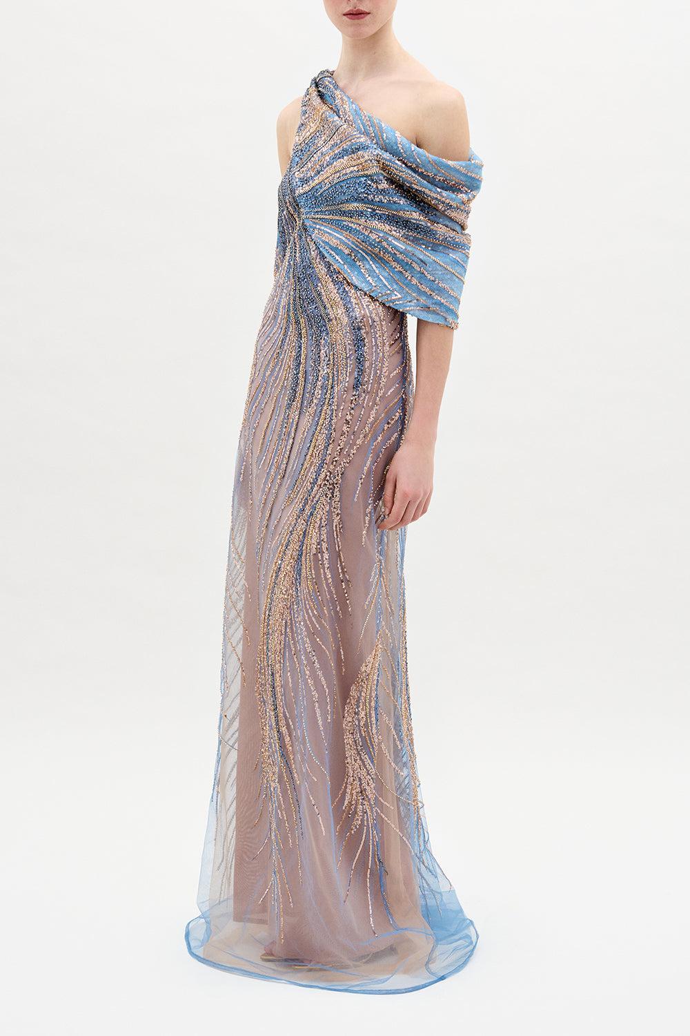 Rayo De Luna Sequin Gown-BLUESHDW-S-CLOTHINGDRESSGOWN-SILVIA TCHERASSI