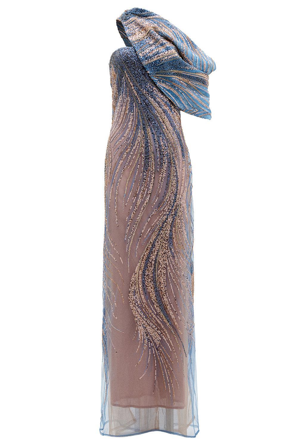 Rayo De Luna Sequin Gown-BLUESHDW-S-CLOTHINGDRESSGOWN-SILVIA TCHERASSI