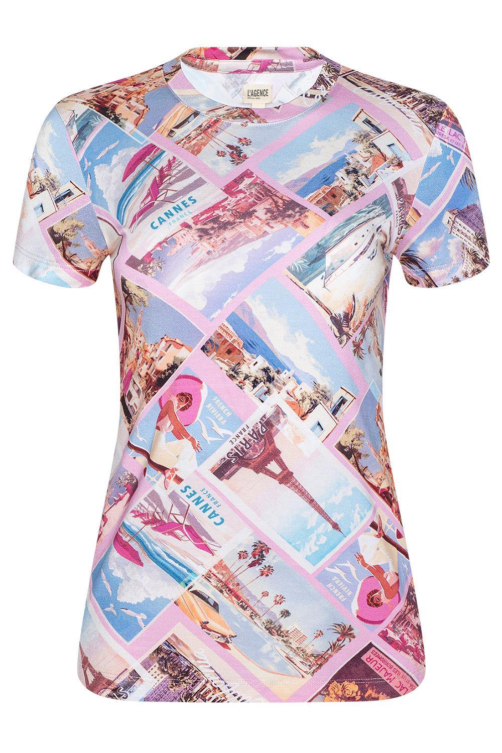Ressi Tee - Postcard-PINK-XS-CLOTHINGTOPT-SHIRT-L'AGENCE