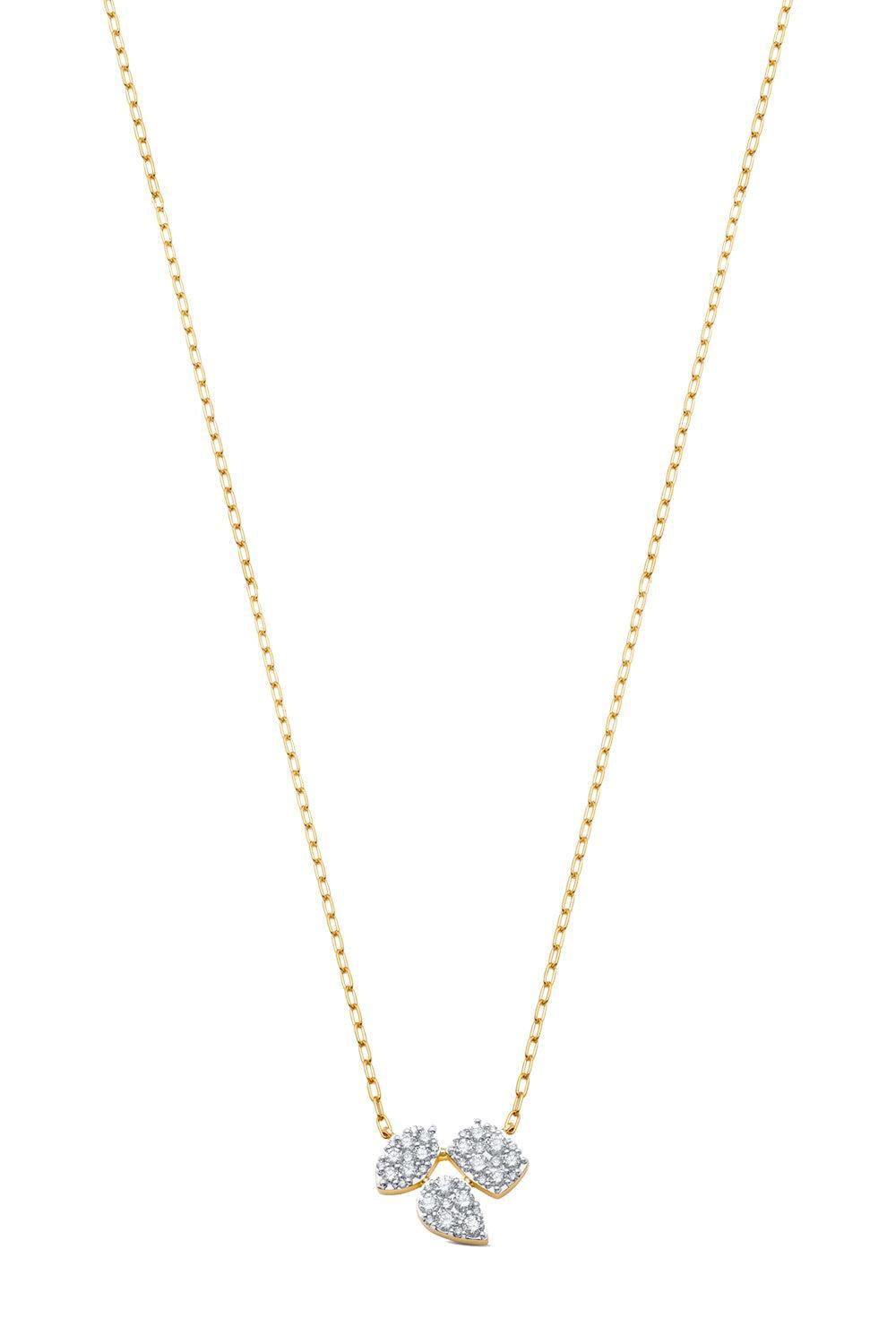 Diamond Reverie Cushion Necklace-YELLOW GOLD-JEWELRYFINE JEWELNECKLACE O-SARA WEINSTOCK