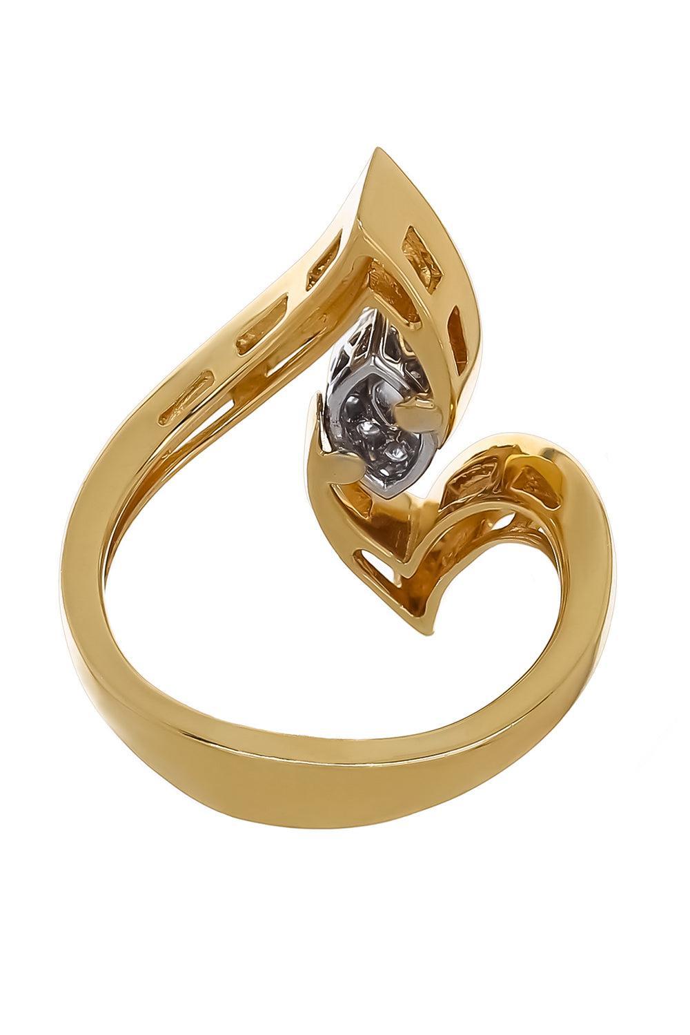 Diamond Marquise Pointed Ring-YELLOW GOLD-6-JEWELRYFINE JEWELRING-YEPREM JEWELLERY