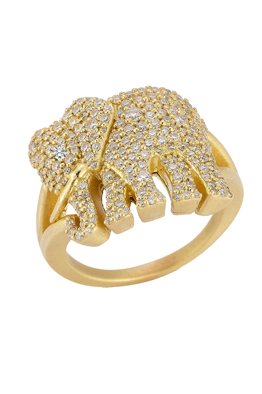 Diamond Elephant Tree Of Life Ring-YELLOW GOLD-5.75-JEWELRYFINE JEWELRING-TANYA FARAH