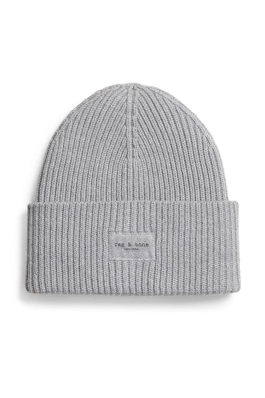 Blake Metallic Beanie - Silver-SILVER-O/S-ACCESSORIEHEADWEAR-RAG & BONE