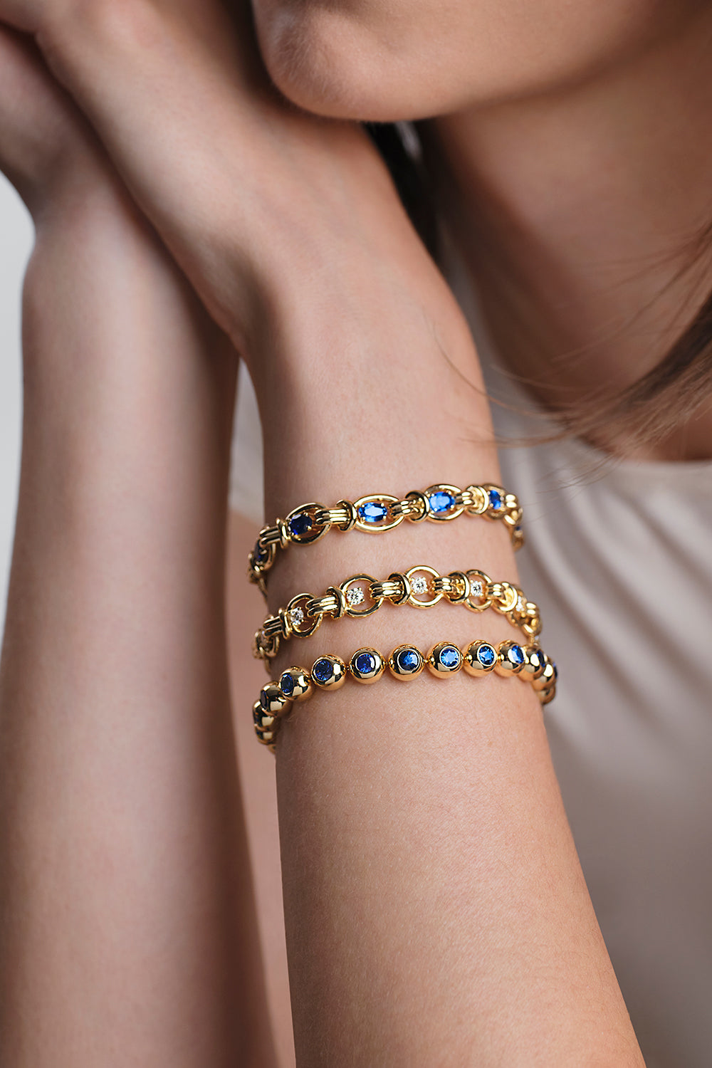 Diamond Stella Triplet Station Bracelet