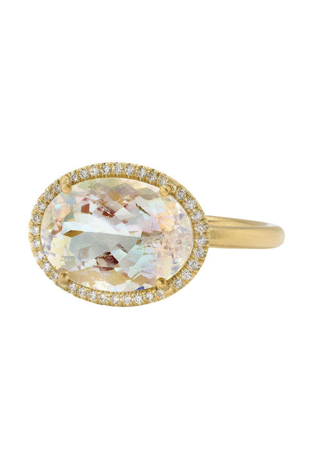 Rainbow Moonstone Diamond Gemmy Gem Ring-YELLOW GOLD-JEWELRYFINE JEWELRING-IRENE NEUWIRTH JEWELRY