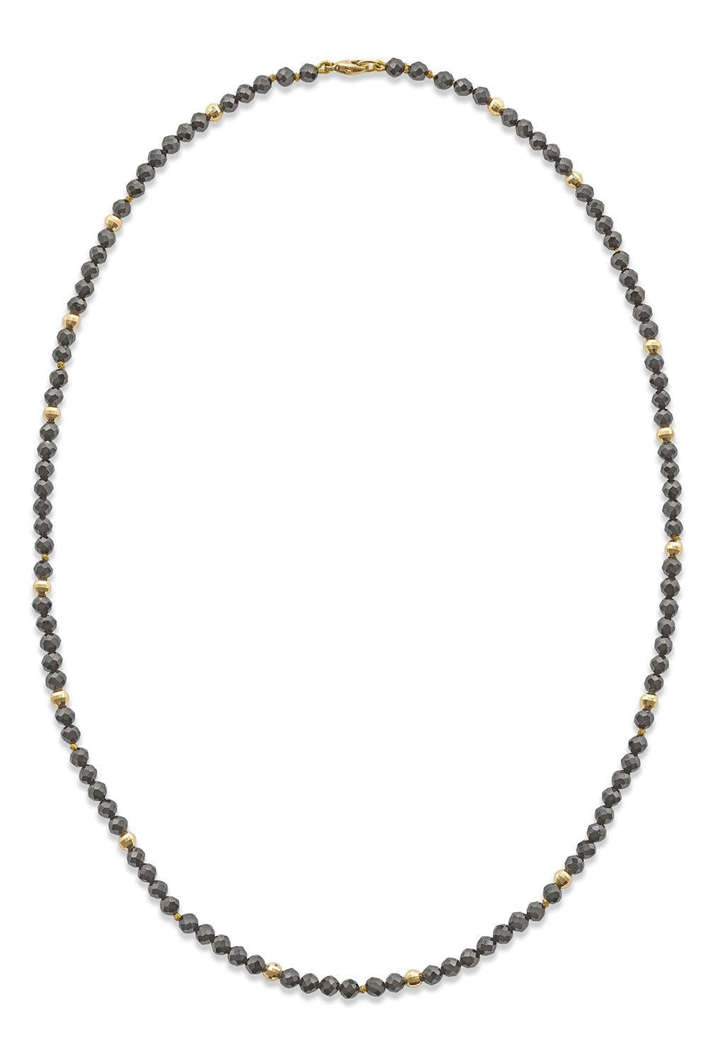Noir Utopia Beaded Necklace-YELLOW GOLD-20-JEWELRYFINE JEWELNECKLACE O-ROBINSON PELHAM