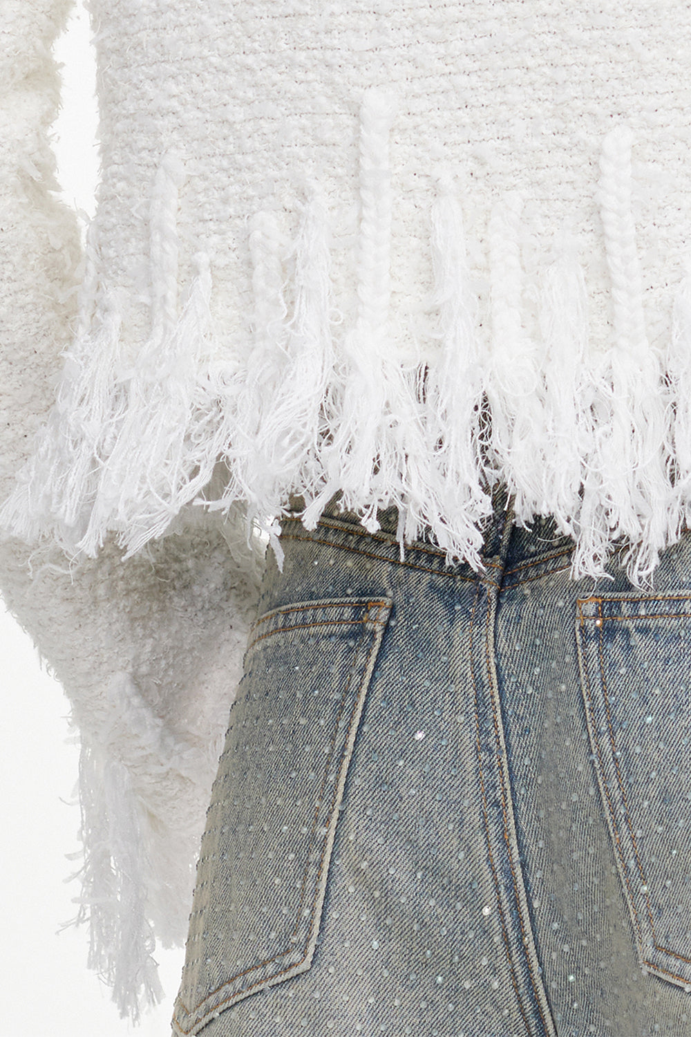 Fringe Knit Cardigan
