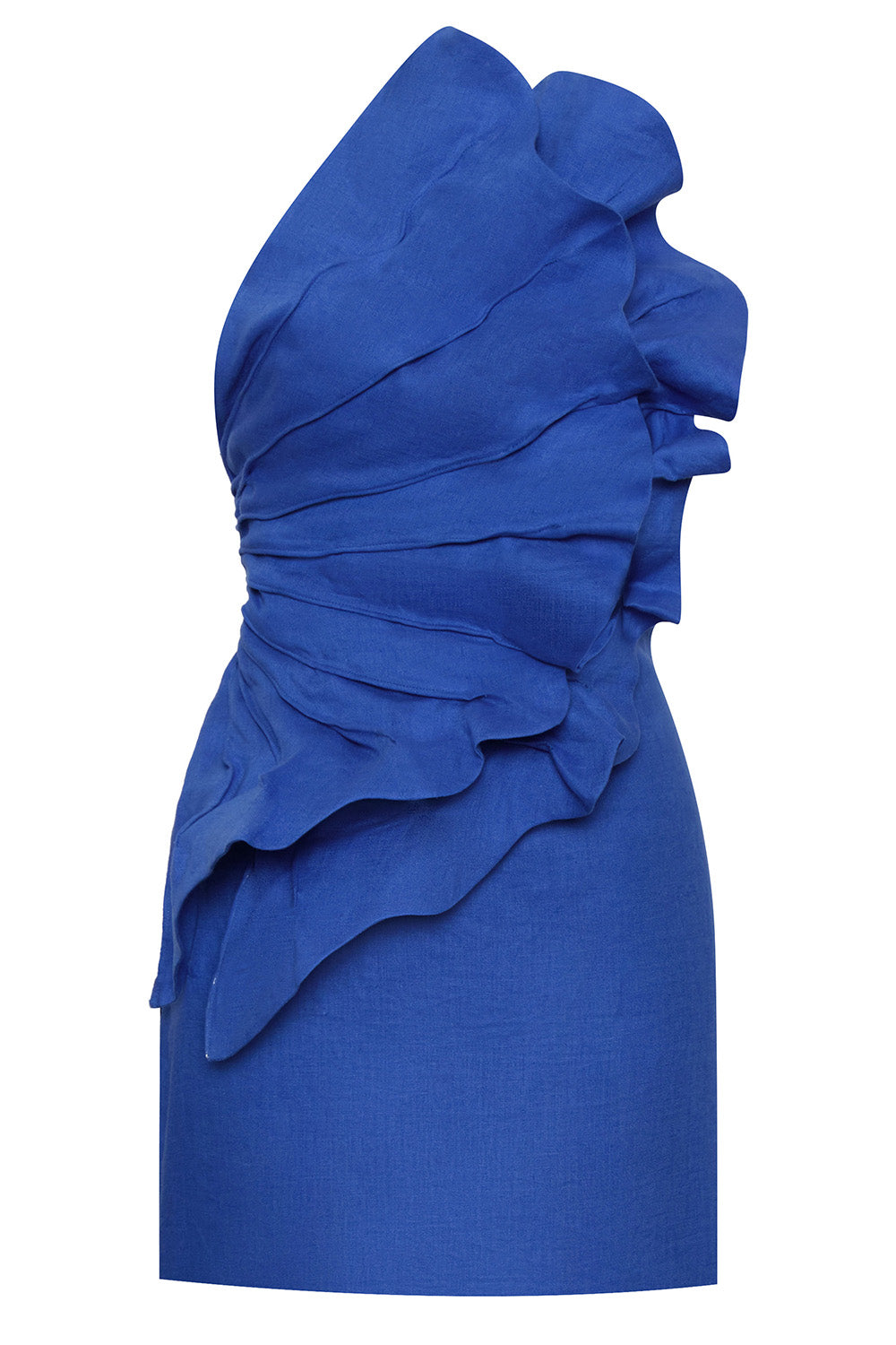 Es Ancestral Pleated Mini Dress
