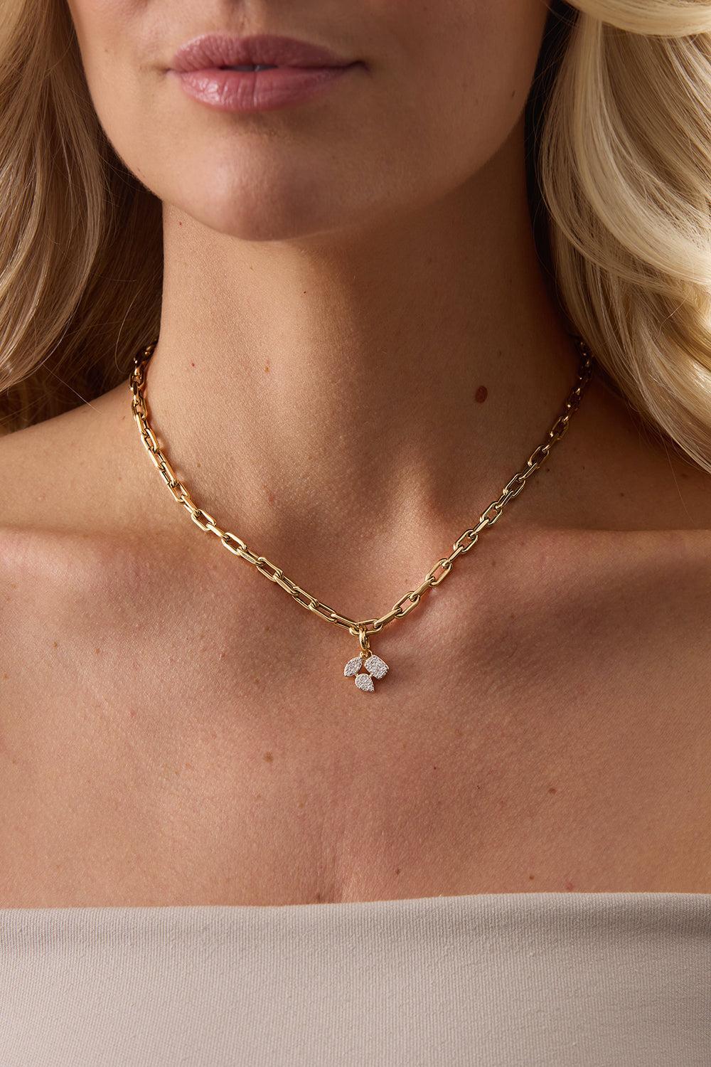 Diamond Reverie Charm-YELLOW GOLD-JEWELRYFINE JEWELPENDANT-SARA WEINSTOCK