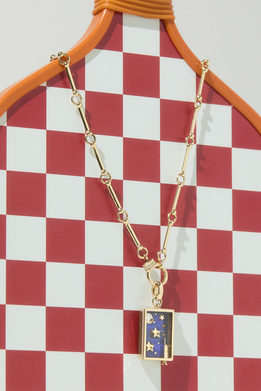 Diamond Ricochet Pinball Pendant