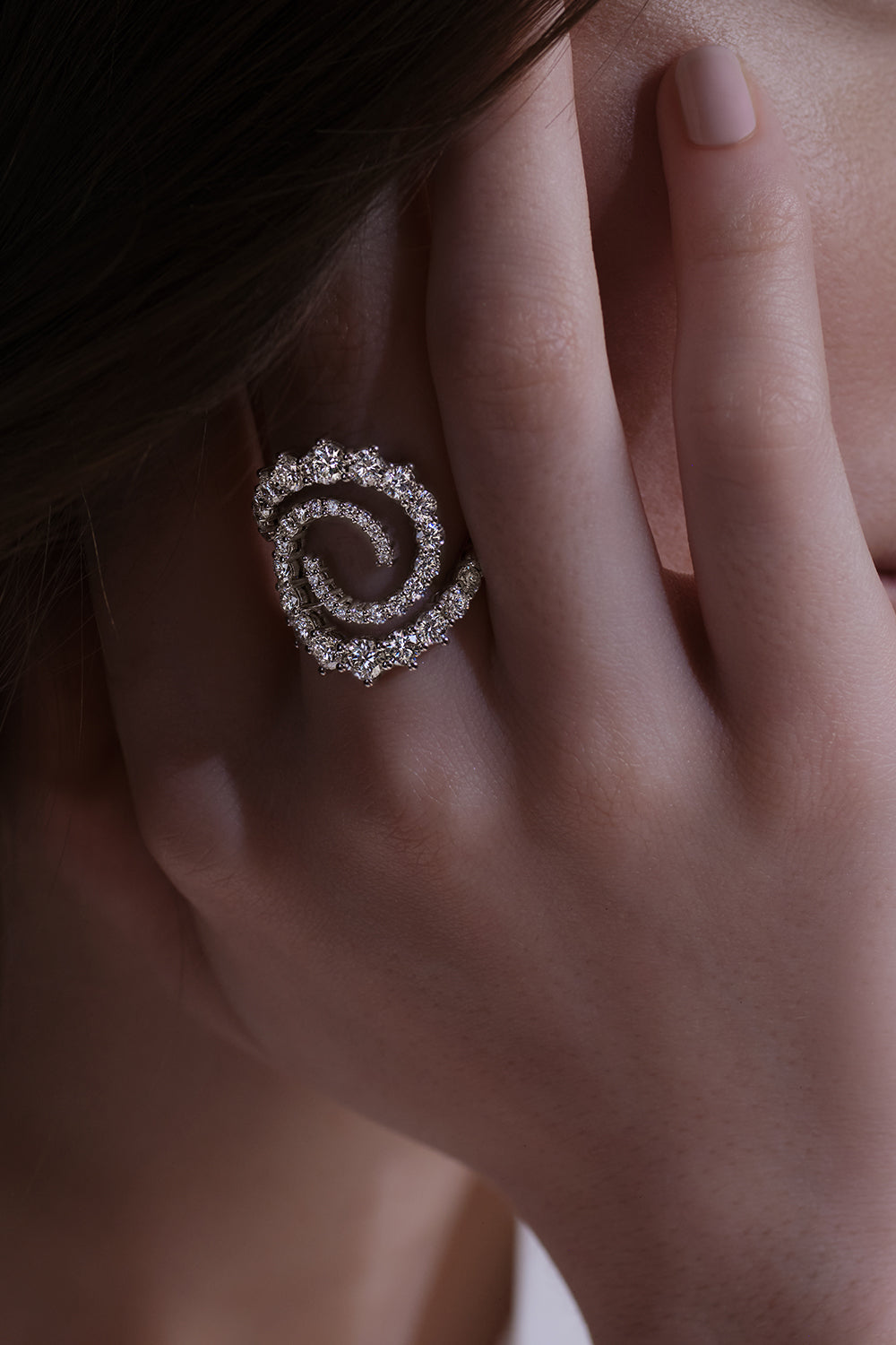 Diamond Riley Swirl Ring