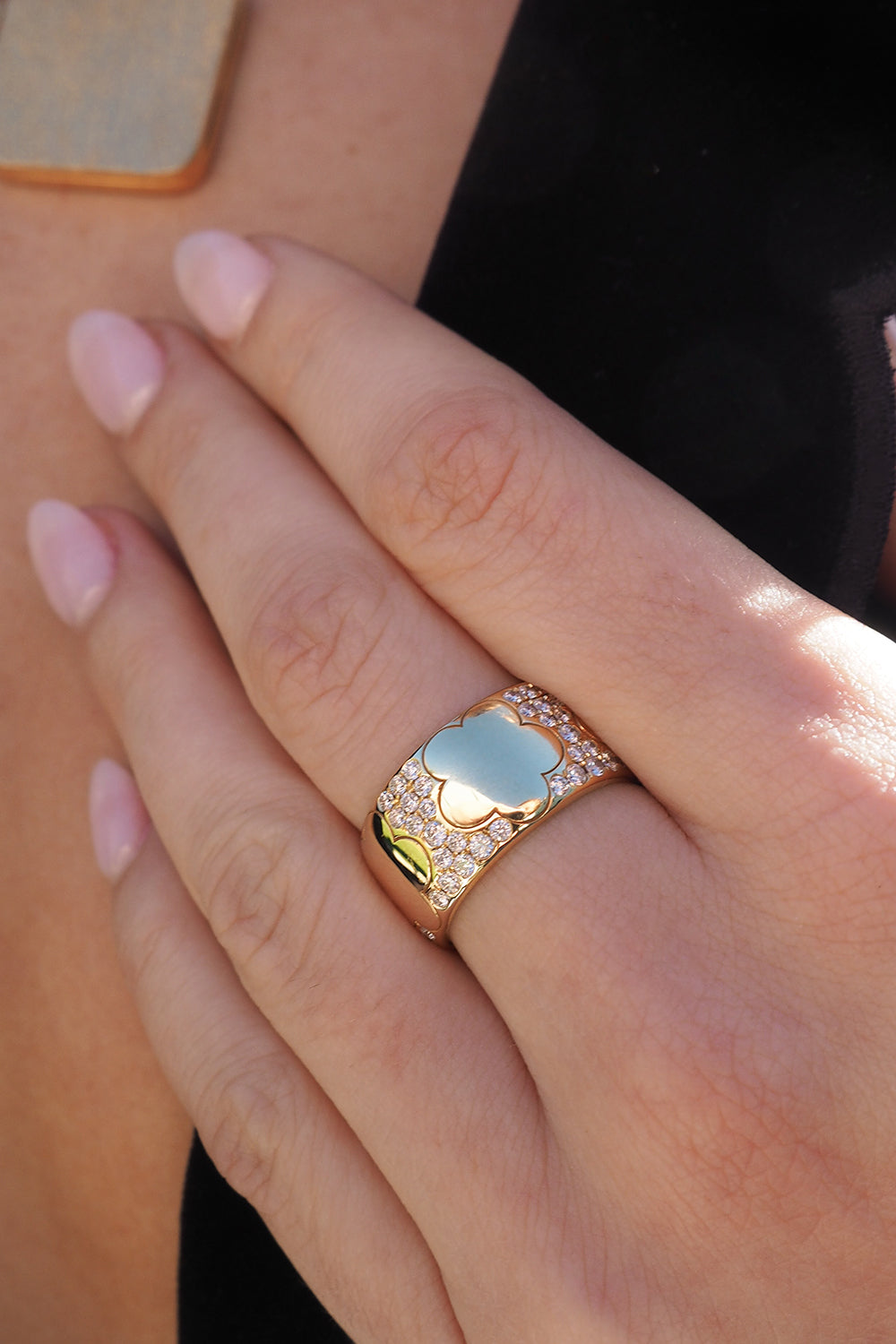 Diamond Ferris Wheel Cigar Band Ring