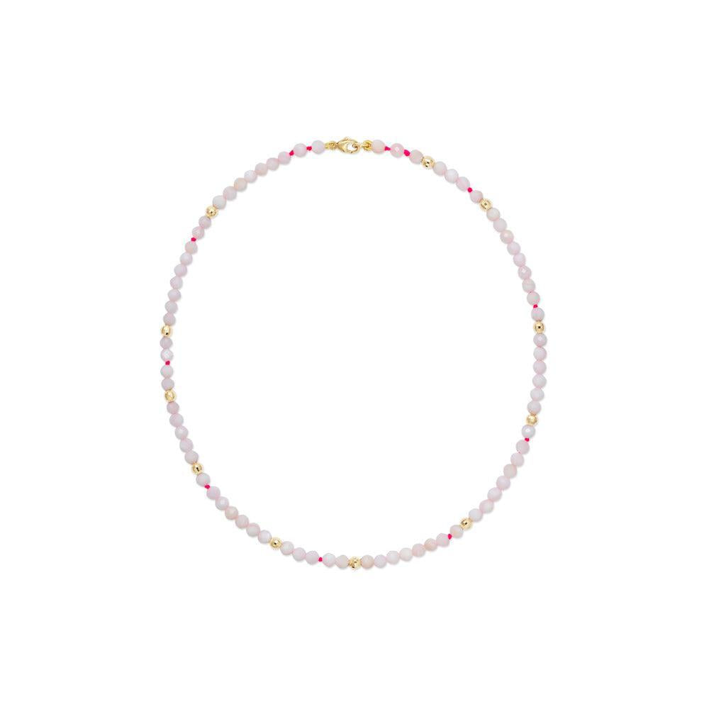 Blanc Utopia Beaded Necklace-YELLOW GOLD-15-JEWELRYFINE JEWELNECKLACE O-ROBINSON PELHAM
