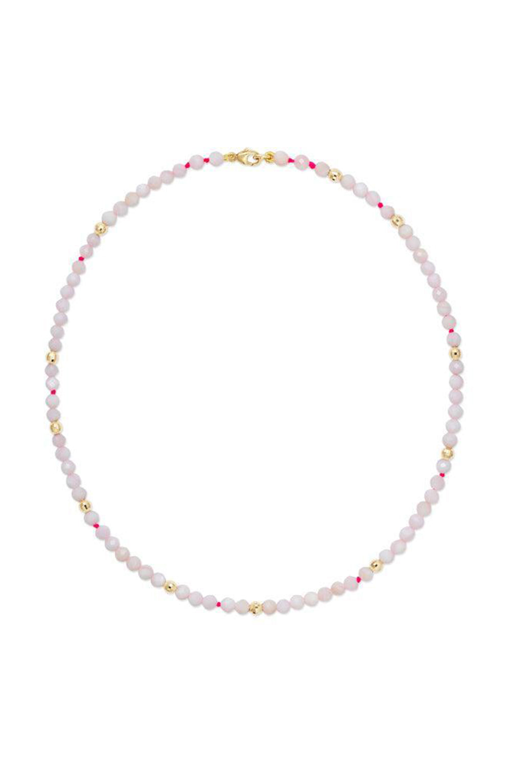 Blanc Utopia Beaded Necklace-YELLOW GOLD-15-JEWELRYFINE JEWELNECKLACE O-ROBINSON PELHAM