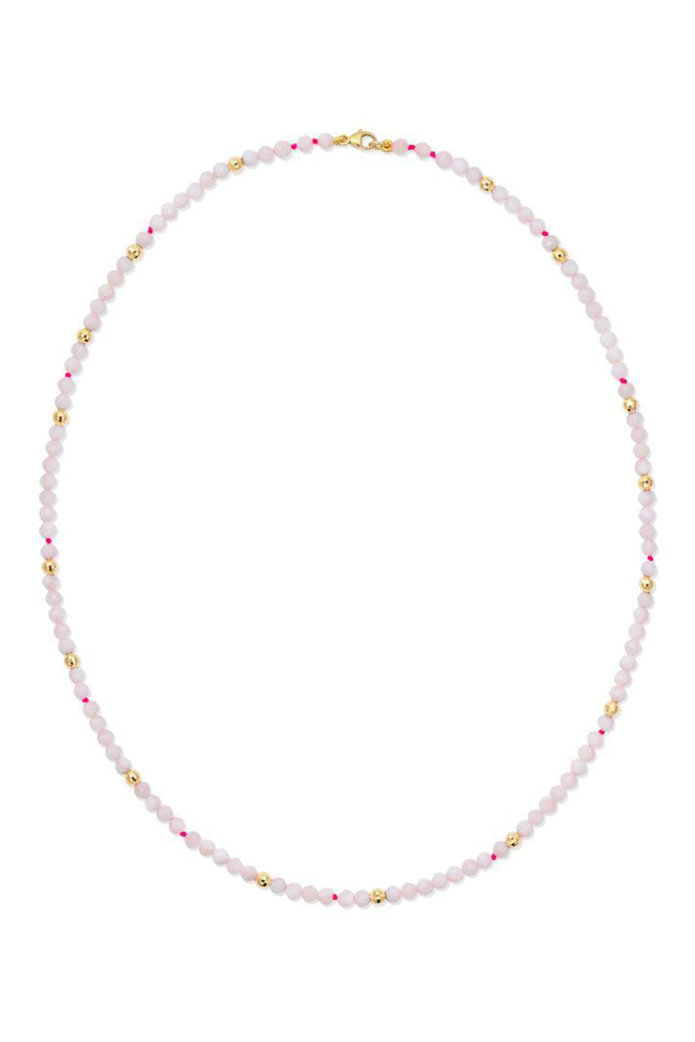  Blanc Utopia Beaded Necklace-YELLOW GOLD-15-JEWELRYFINE JEWELNECKLACE O-ROBINSON PELHAM 