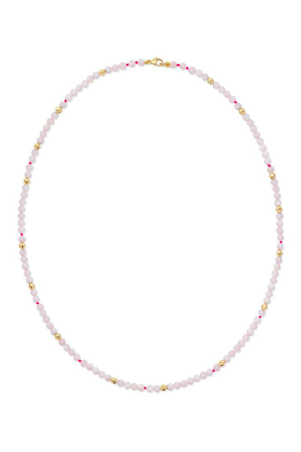 Blanc Utopia Beaded Necklace-YELLOW GOLD-15-JEWELRYFINE JEWELNECKLACE O-ROBINSON PELHAM