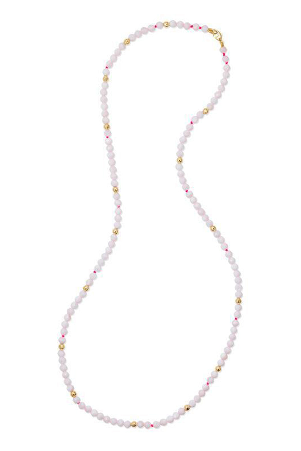  Blanc Utopia Beaded Necklace-YELLOW GOLD-15-JEWELRYFINE JEWELNECKLACE O-ROBINSON PELHAM 