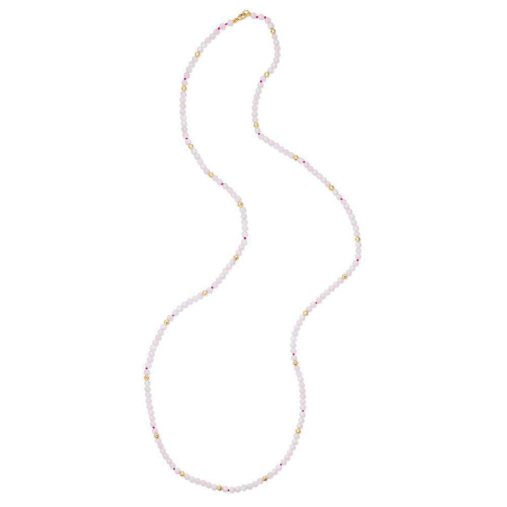 Blanc Utopia Beaded Necklace-YELLOW GOLD-32-JEWELRYFINE JEWELNECKLACE O-ROBINSON PELHAM
